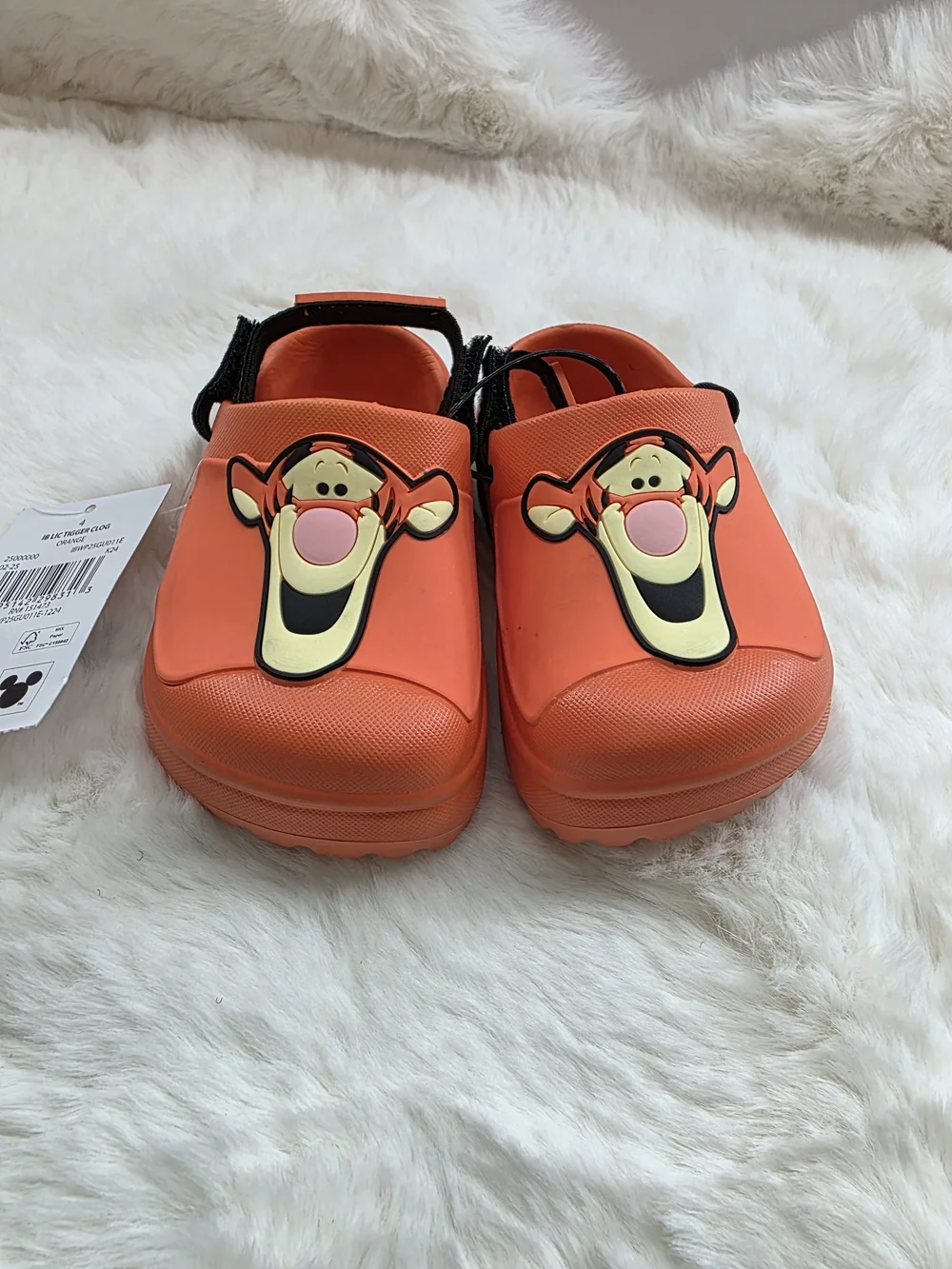 Disney Orange Tigger Kids Sandals with Black Strap